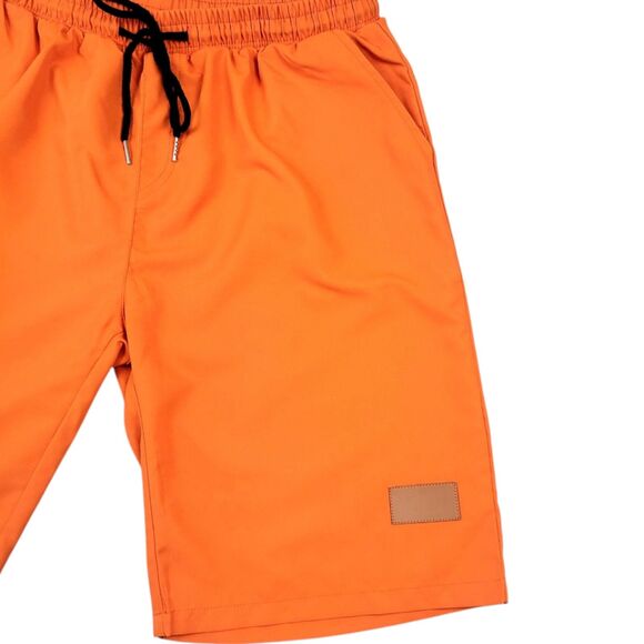 **Men’s XL Orange Drawstring Lightweight Summer Shorts Comfortable Casual Wear** - Picture 3 of 12